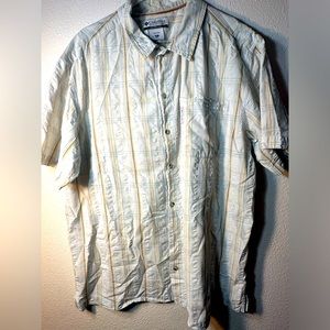 Columbia sportswear men top warm sleeve button up shirt size xl